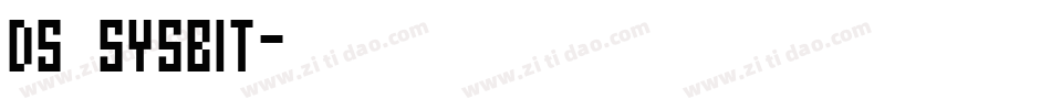 DS SysBit字体转换